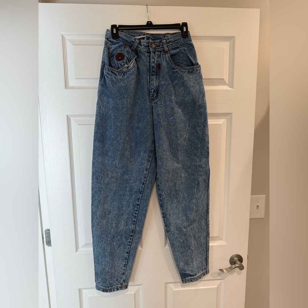 Vtg Bugle Boy Jeans Women’s Sz 11 Special Edition High Waist Stonewash Blue 80’s